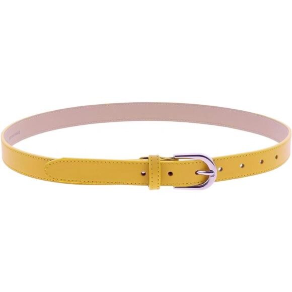 \\Women genuine Italian leather belt LUNA, Made in France main image 6